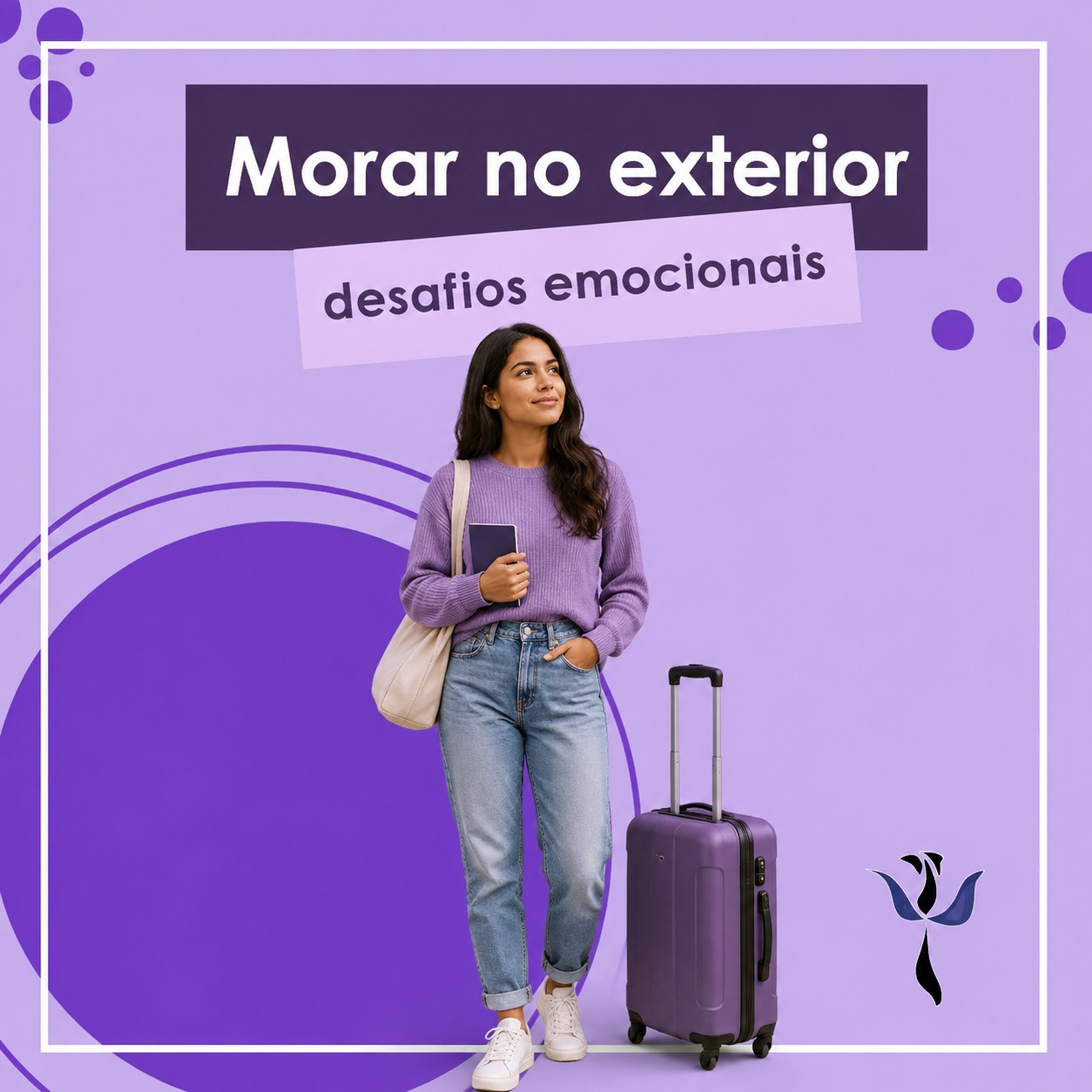 Capa: Desafios emocionais de morar no exterior: guia sobre adaptação, vínculos e pertencimento